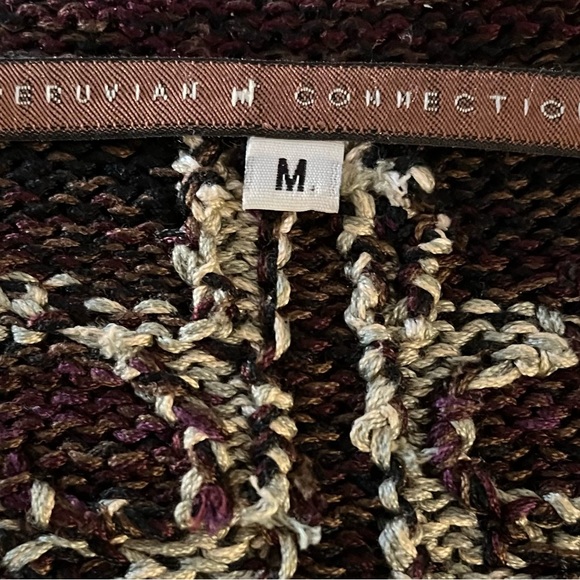 Peruvian Connection 100% Pima Cotton Sweater - size M - Picture 4 of 8